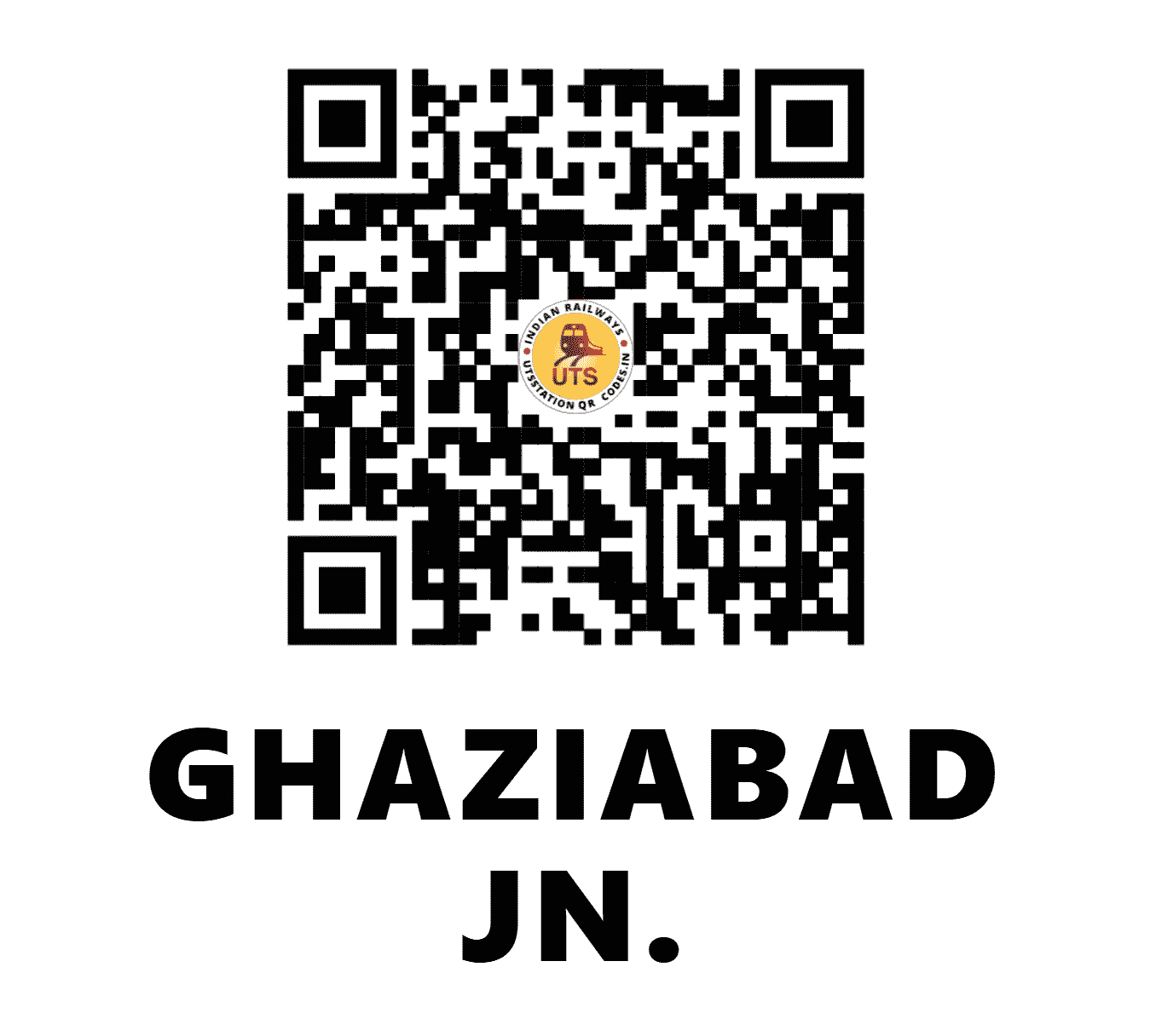 UTS QR Code for GHAZIABAD JN. - GZB (NR - UTTAR PRADESH)